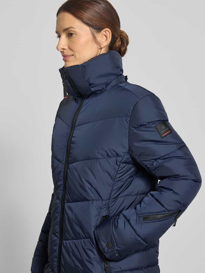 Fire + Ice Gewatteerde lange jas met tweewegsritssluiting model 'AENNY3'