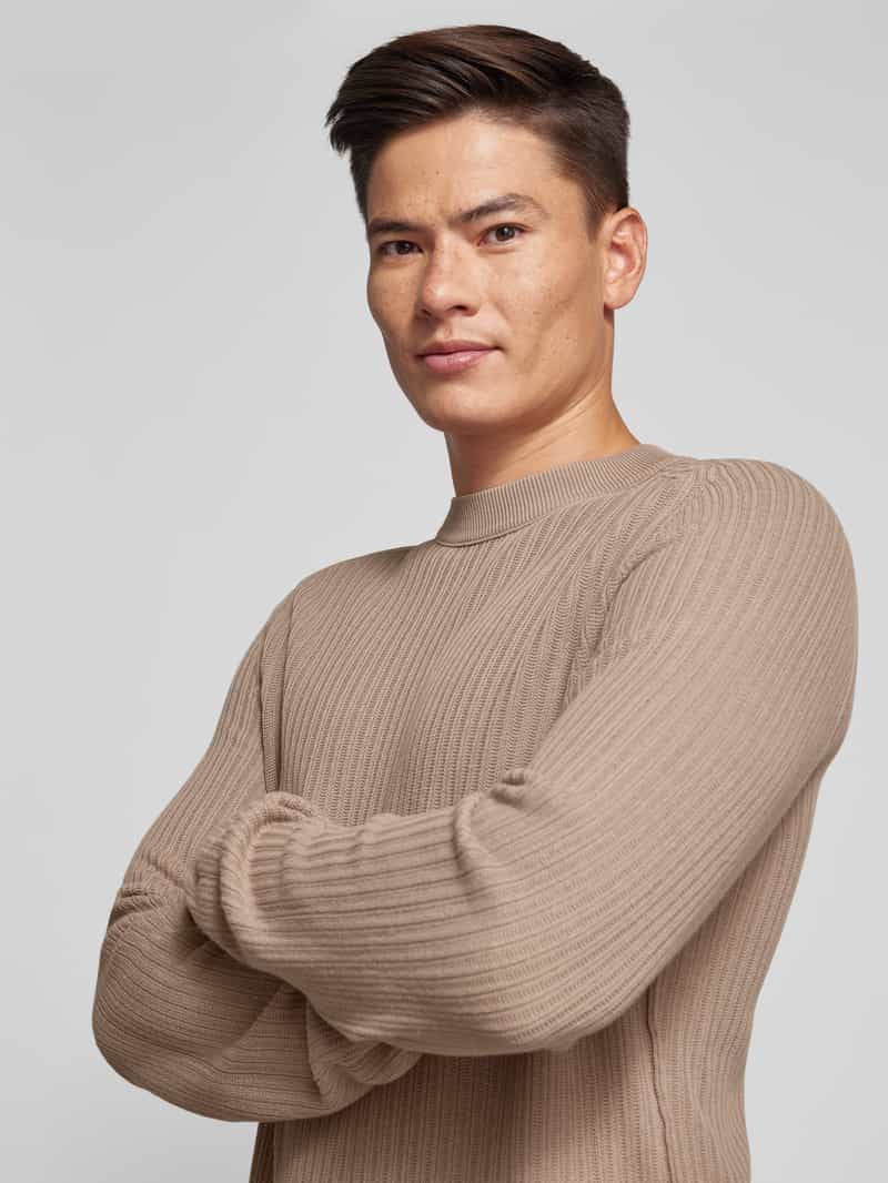Boss Orange Gebreide pullover met ronde hals model 'Klincru'