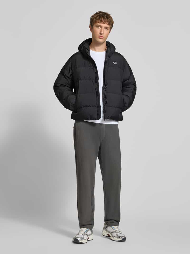 Adidas Regular fit gewatteerd jack met logodetail zwart, foto 5