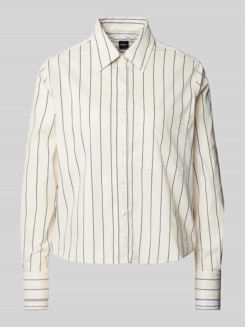Boss Regular fit overhemdblouse met borstzak model 'Brielle_1_Monday'