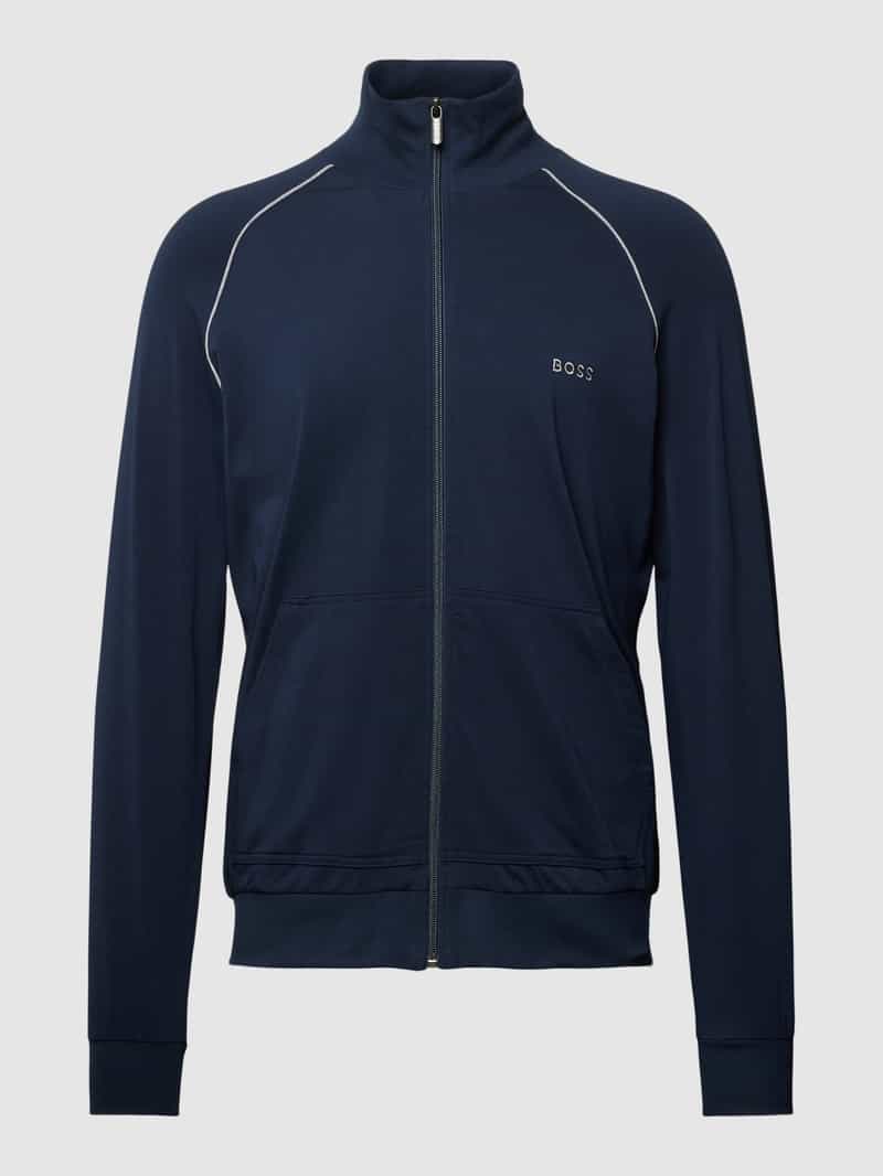 Boss Sweatjack met labelstitching model 'Mix&Match'