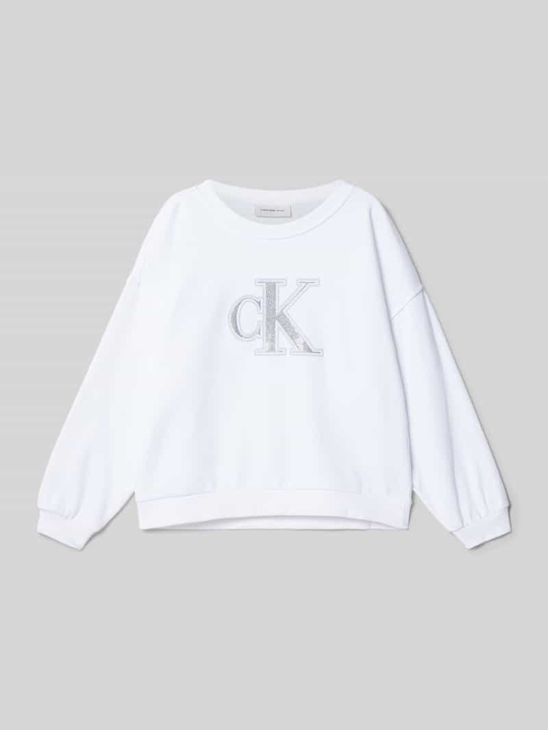 Calvin Klein Jeans Sweatshirt met labeldetail