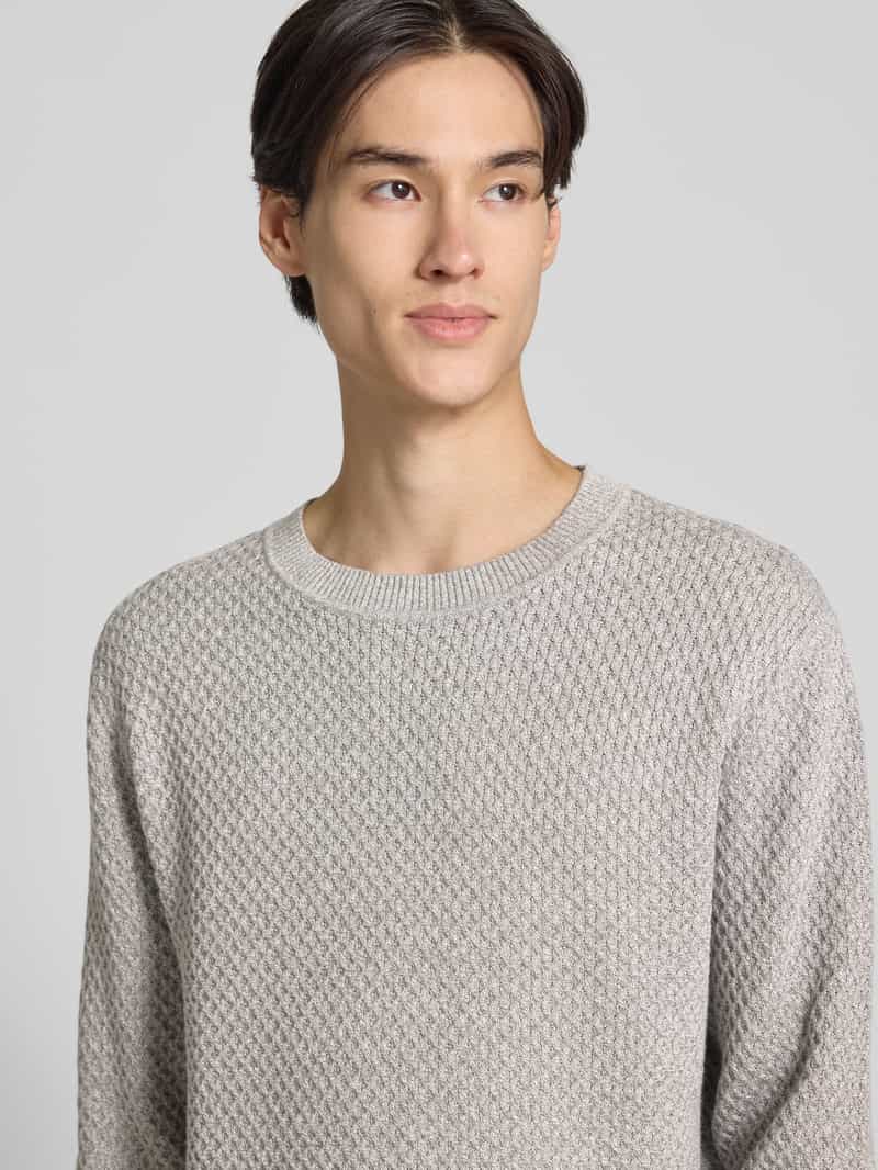 Jack & Jones Premium Gebreide pullover met structuurmotief model 'BARKLEY'