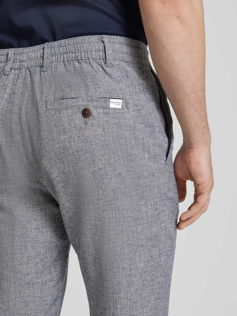 Selected Homme Stoffen broek met tunnelkoord