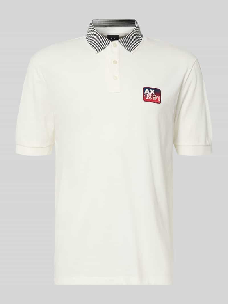 Armani Exchange Poloshirt met labeldetail