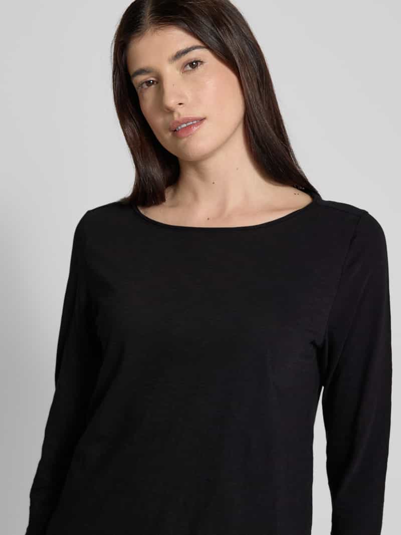 s.Oliver RED LABEL Relaxed fit T-shirt met 3 4-mouwen van puur katoen