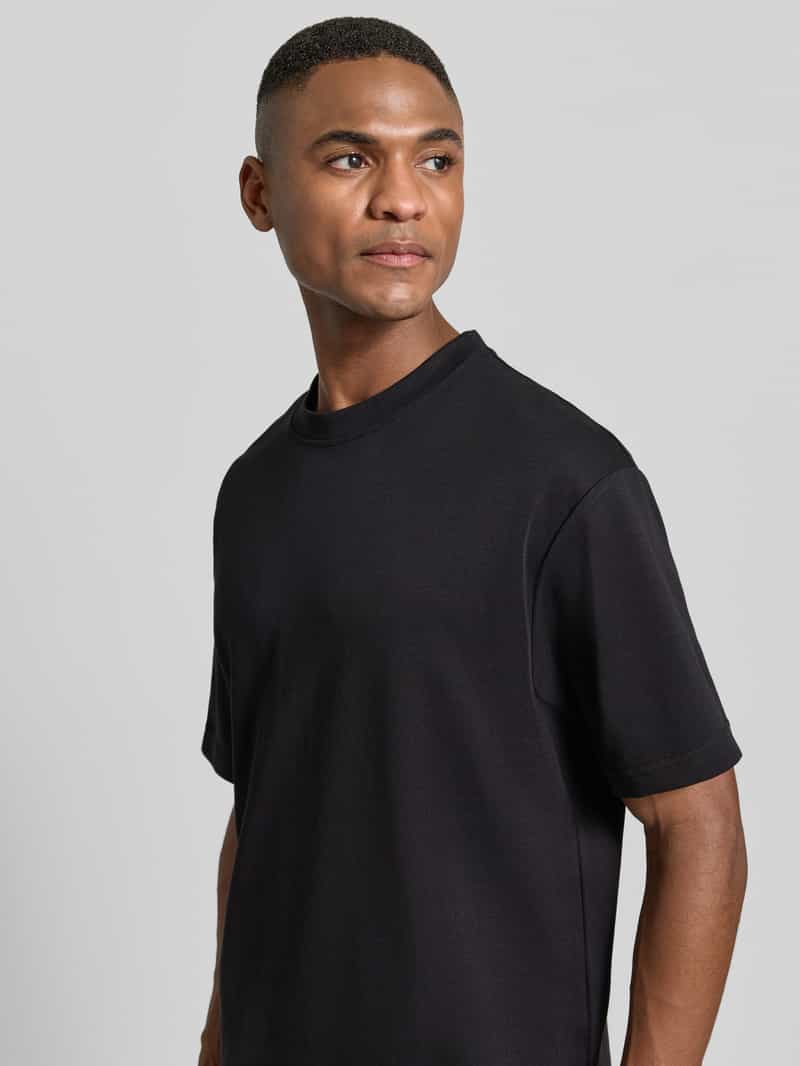 Selected Homme Loose fit T-shirt van katoenmix in een set van 3 stuks model 'LOOSEOSCAR'