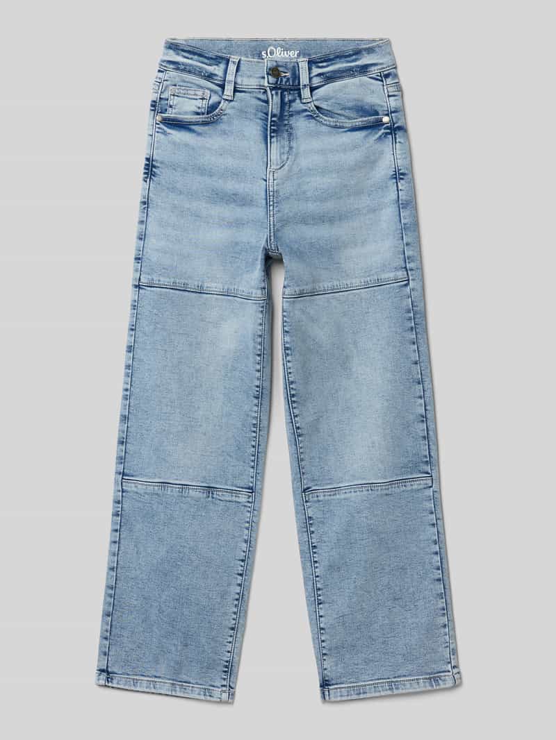 s.Oliver RED LABEL Relaxed fit baggy jeans in een katoenmix
