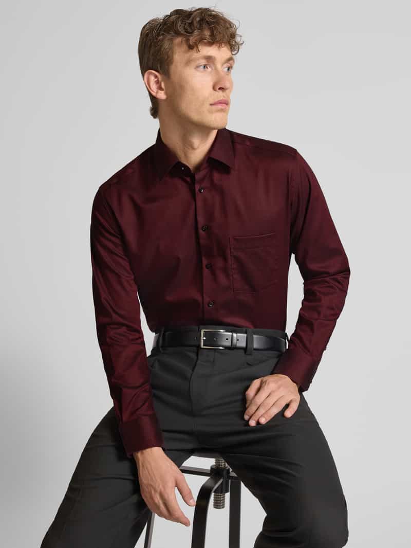 Eterna Modern fit zakelijk overhemd met kentkraag