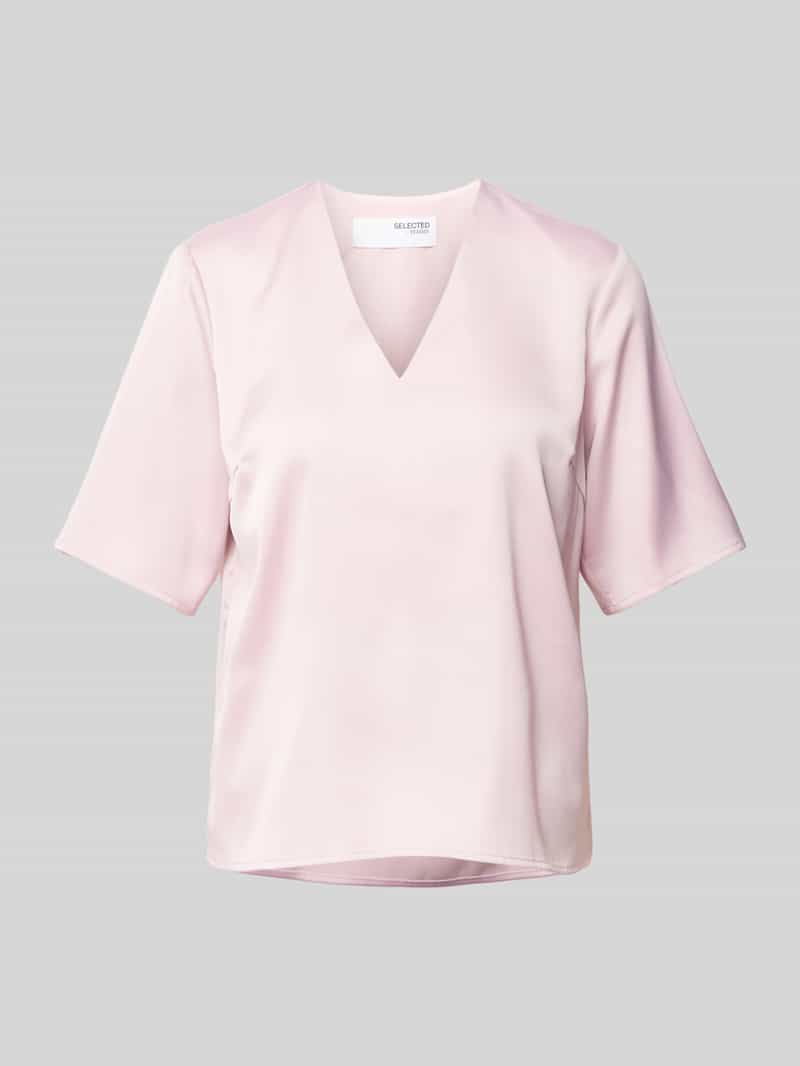 Selected Femme Regular fit blouseshirt met V-hals model 'LENA'