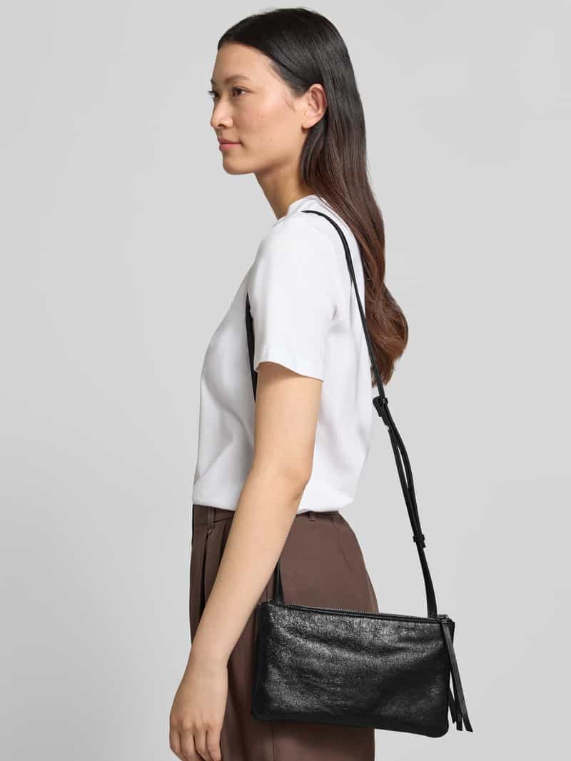 Liebeskind Berlin Schoudertas met labeldetail model 'ZENA' zwart, foto 3
