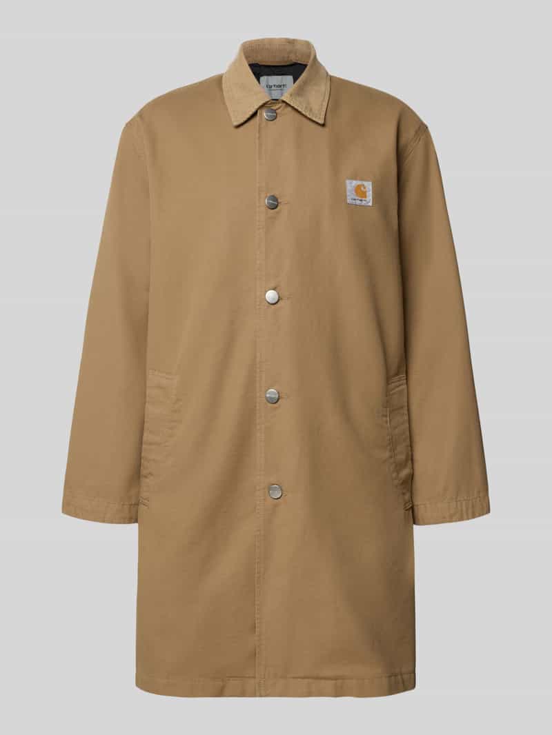 Carhartt Work In Progress Lange jas met labelpatch model 'Webster'