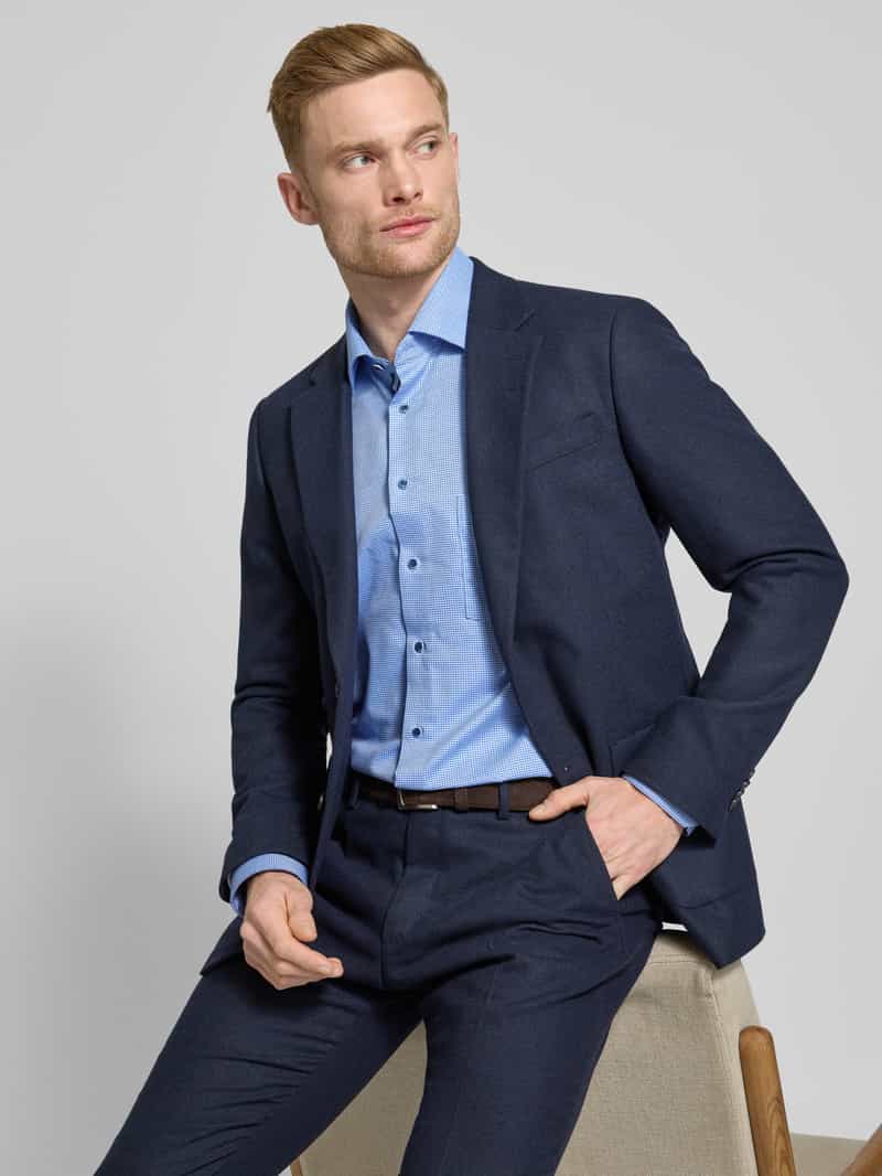 Eterna Regular fit zakelijk overhemd van puur katoen