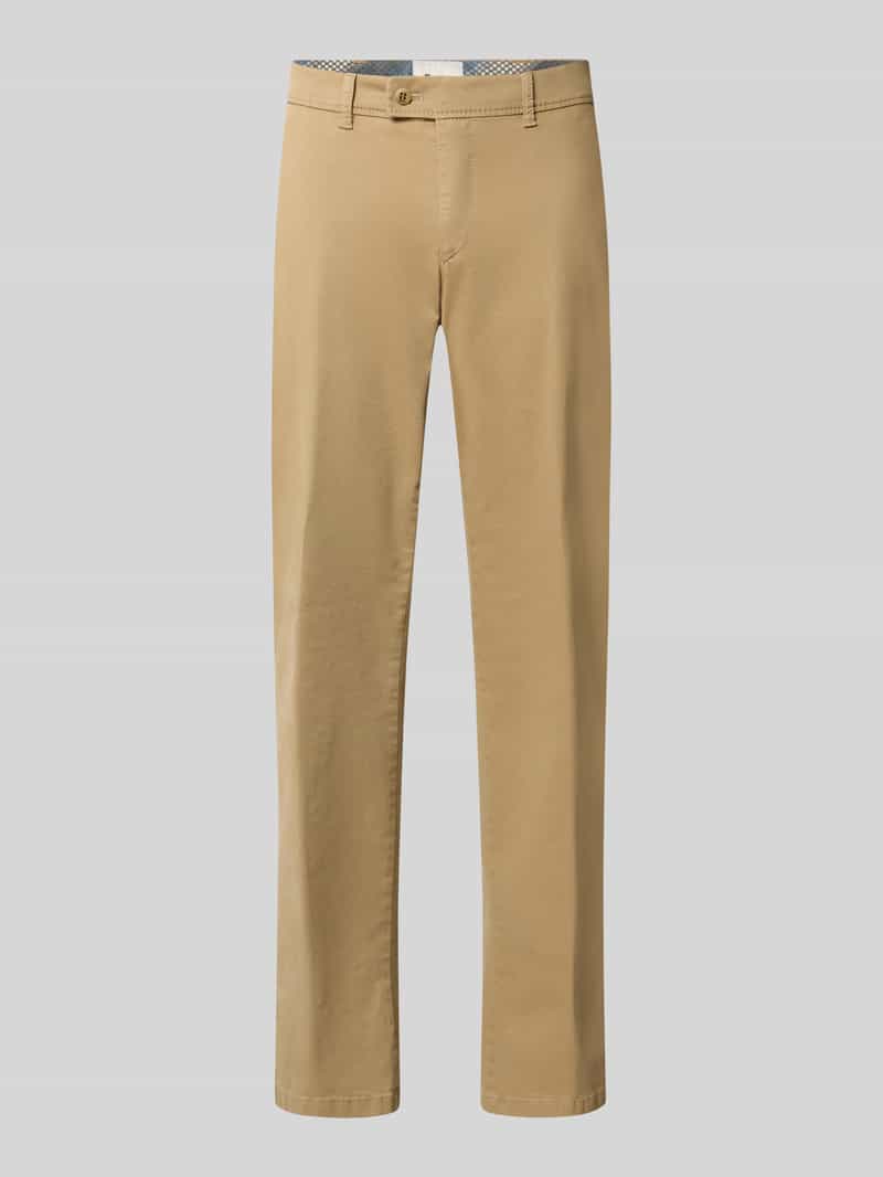 Regular fit chino van katoenmix model 'Evans'
