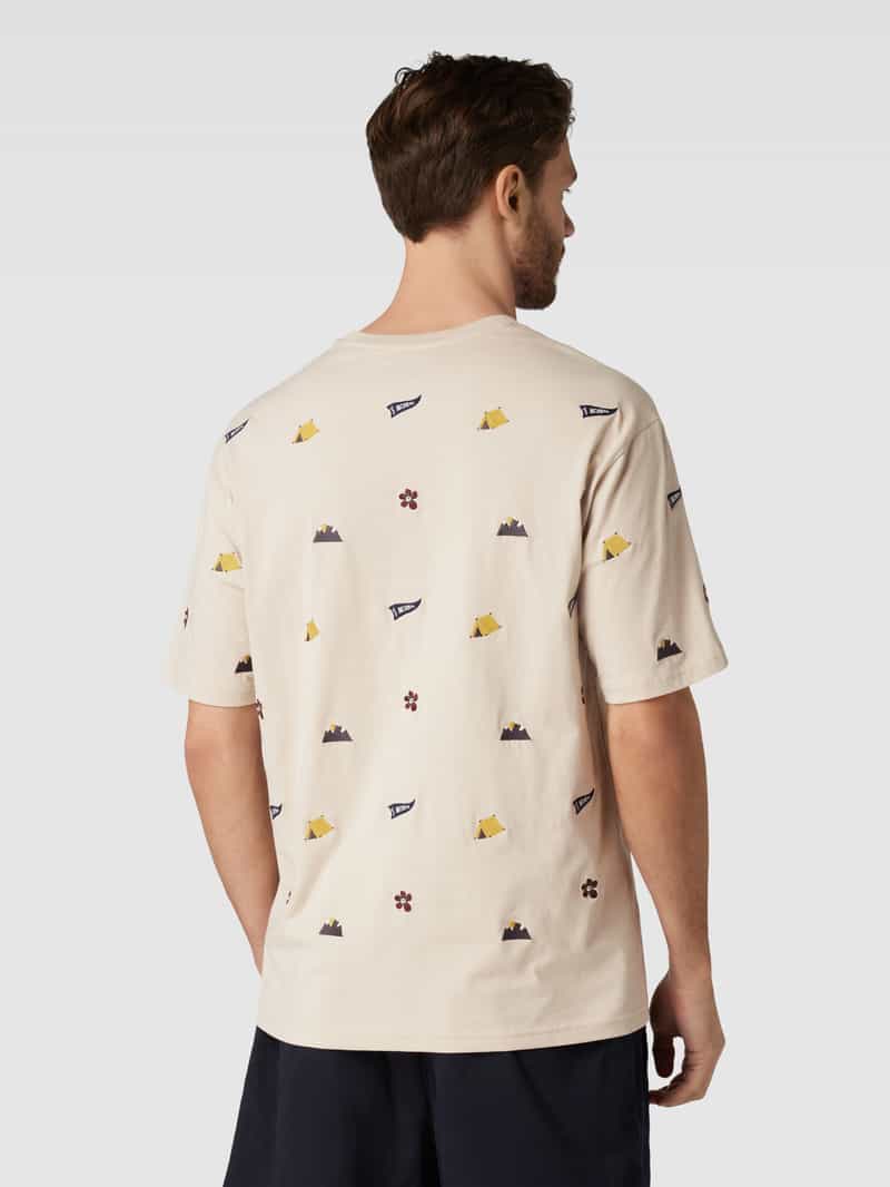 T-shirt met motiefstitching MCNEAL