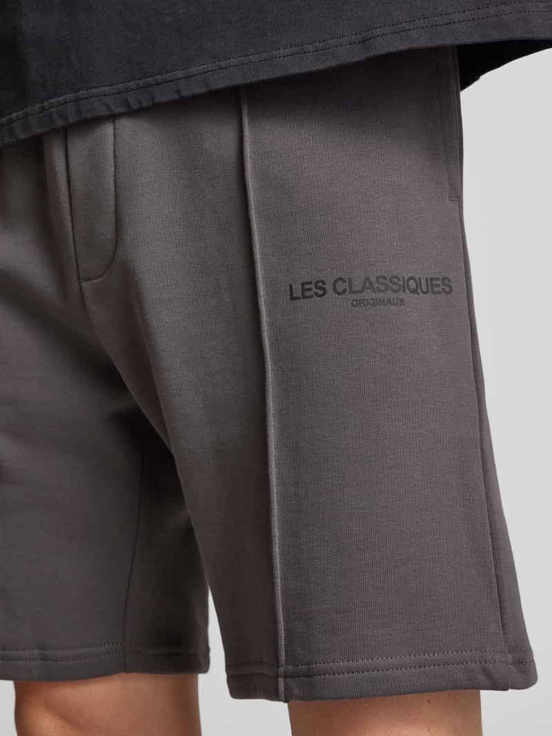 Only & Sons Regular fit sweatshorts met vaste persplooien