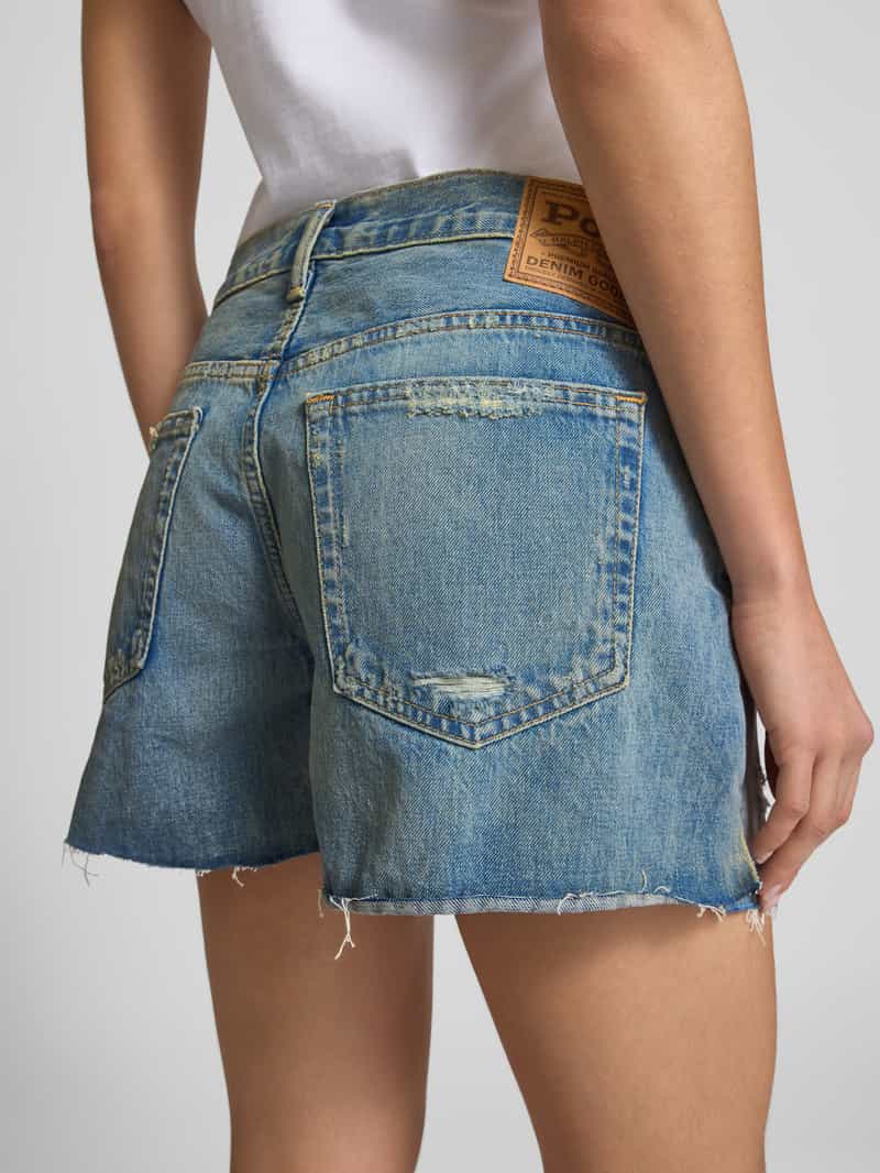 Polo Ralph Lauren Korte regular fit jeans in destroyed-look