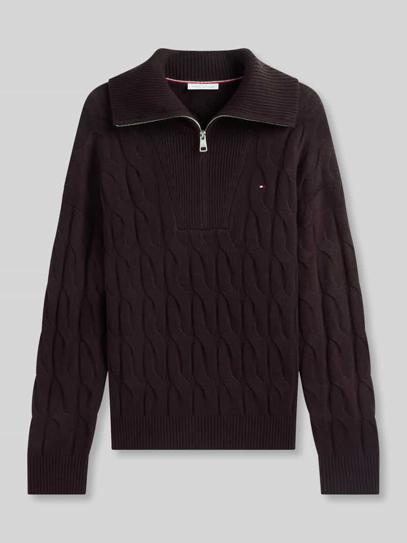 Tommy Hilfiger relaxed fit schipperstrui van pure wol