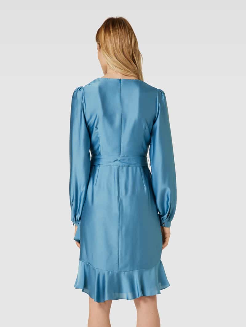 Cocktailjurk met strikceintuur Swing