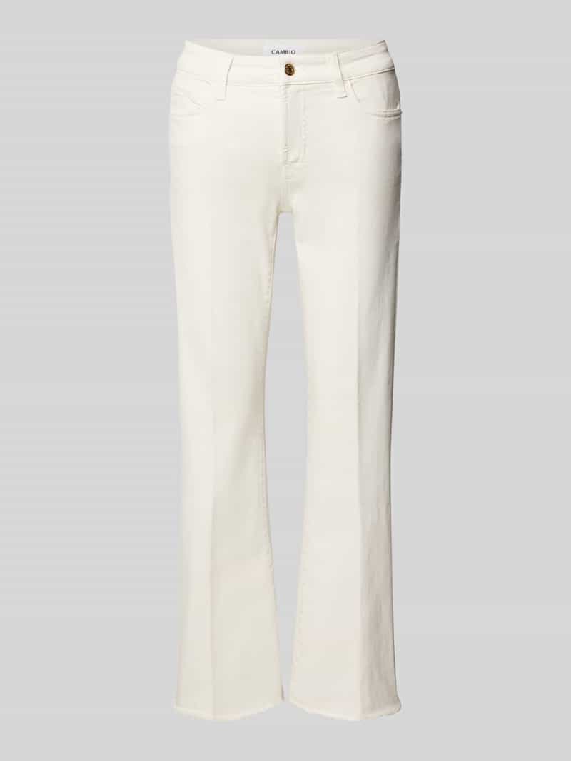 CAMBIO Regular fit jeans met verkort model 'FRANCESCA'