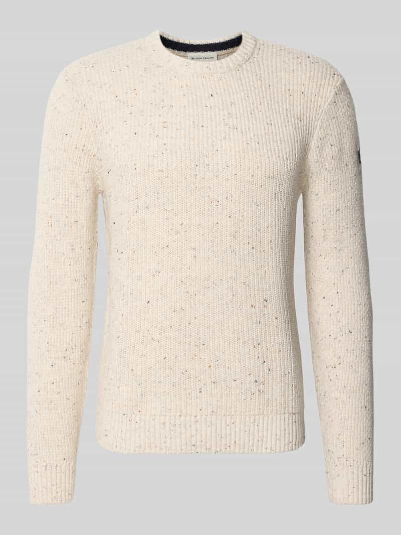 Tom Tailor Regular fit gebreide pullover van katoenmix