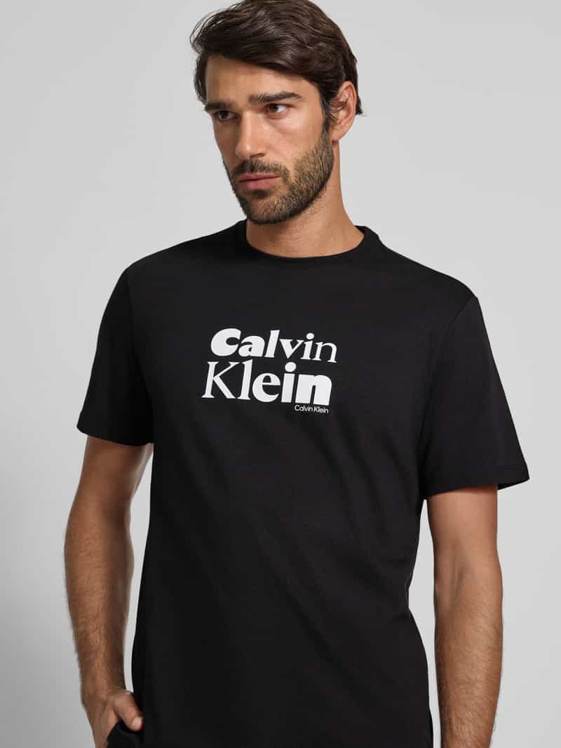 CK Calvin Klein T-shirt met labelprint