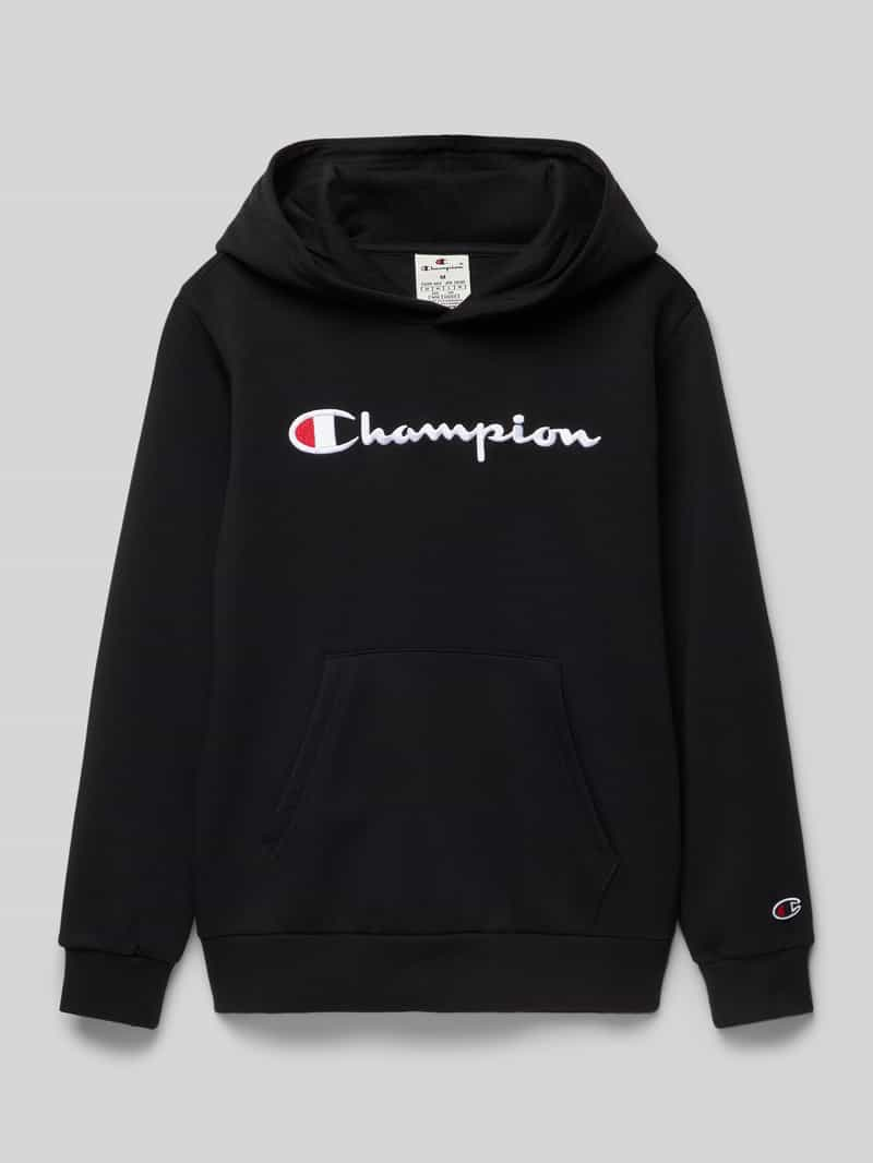 Champion Hoodie met labelstitching