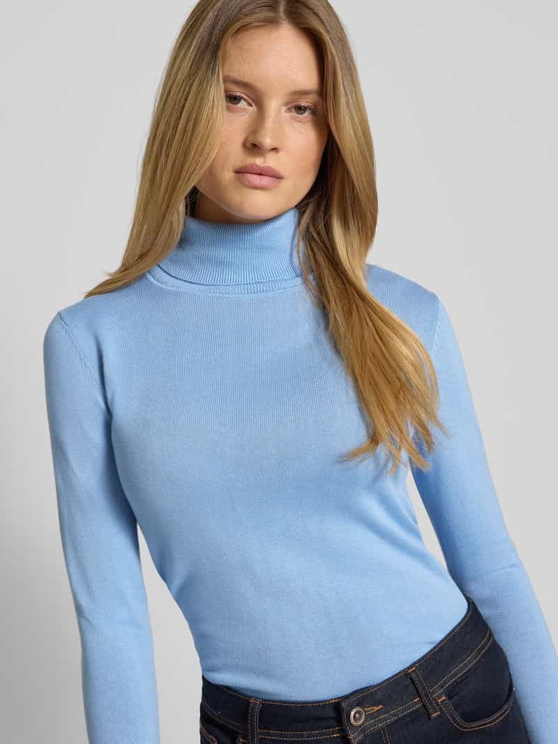Tom Tailor Regular fit turtleneck van een mix van katoen en viscose
