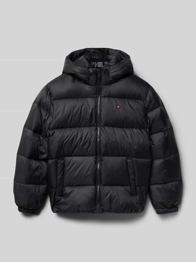 Tommy Hilfiger Teens Regular fit donsjack met doorgestikte naden