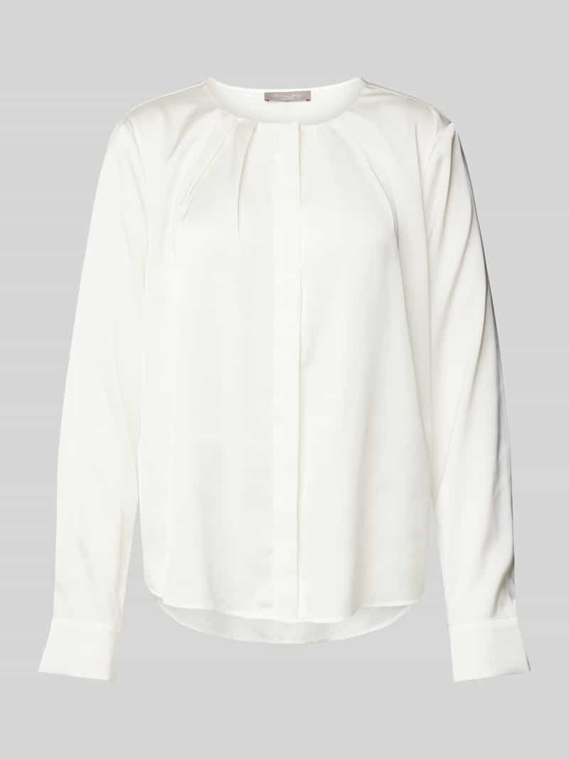 Christian Berg Woman Selection Regular fit blouse met blinde knoopsluiting