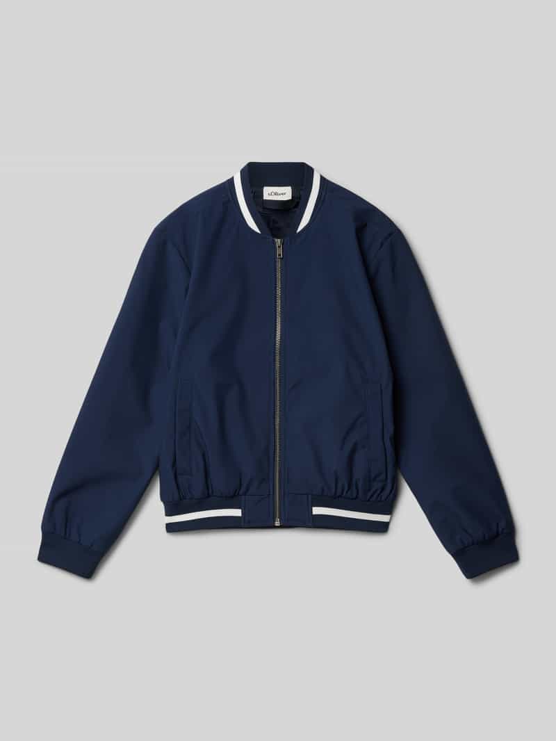 s.Oliver RED LABEL Regular fit bomberjack met contraststrepen