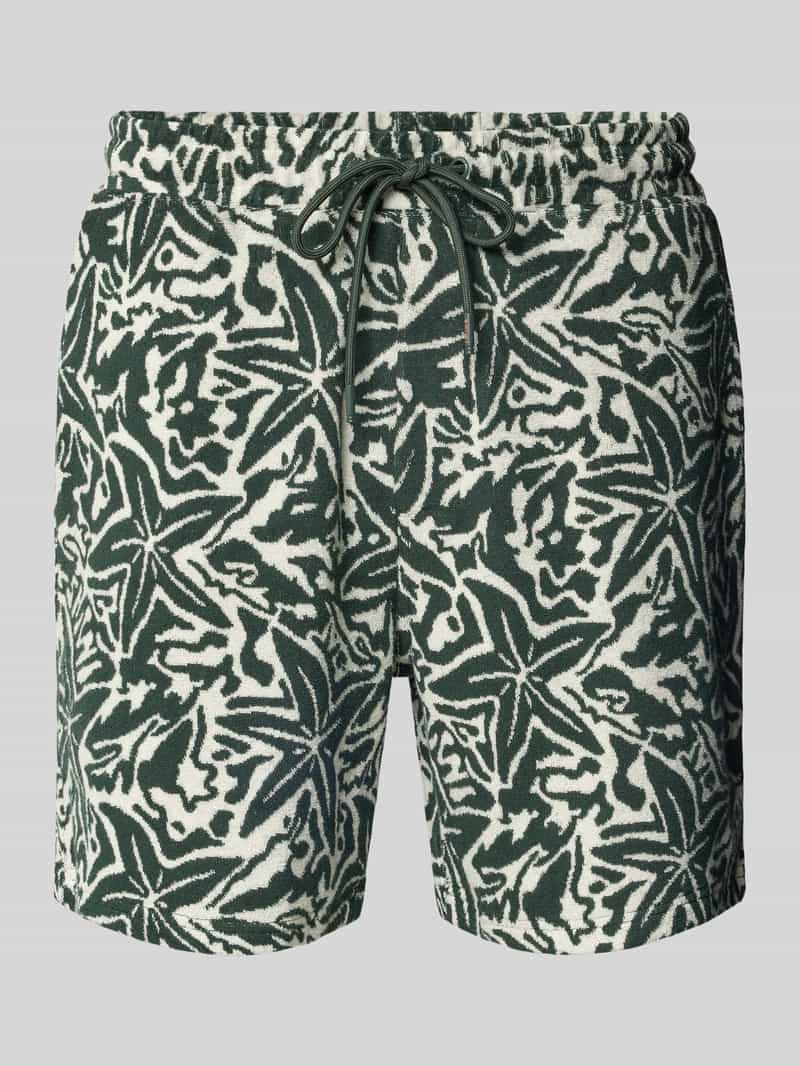 Shiwi Korte regular fit broek met tunnelkoord model 'Tony'