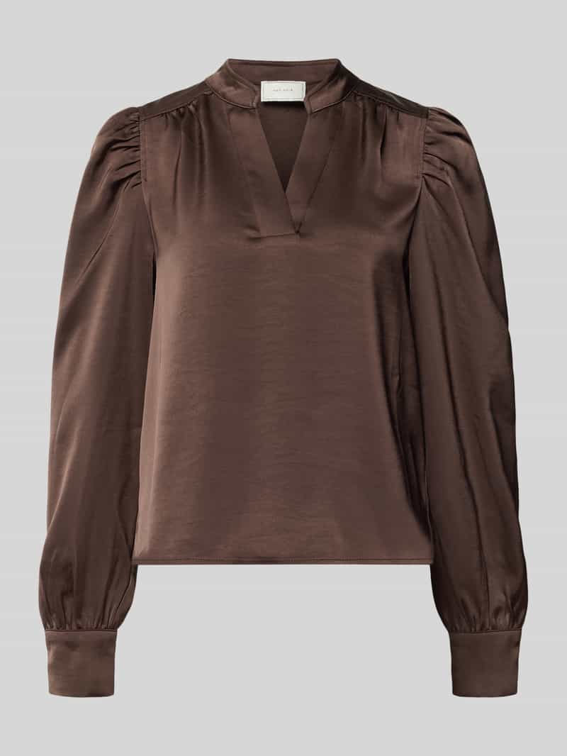 NEO NOIR blouse met lange mouwen met stretch model 'Rosslyn'