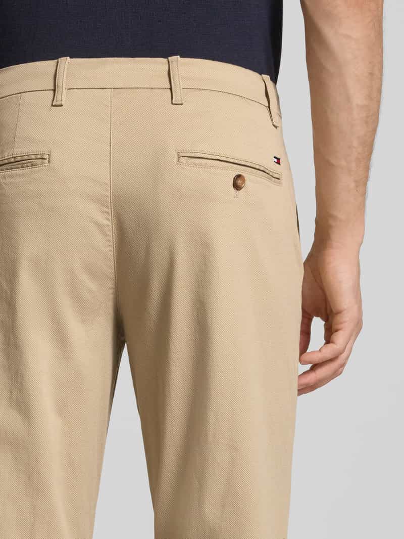 Tommy Hilfiger Straight fit chino van katoenmix