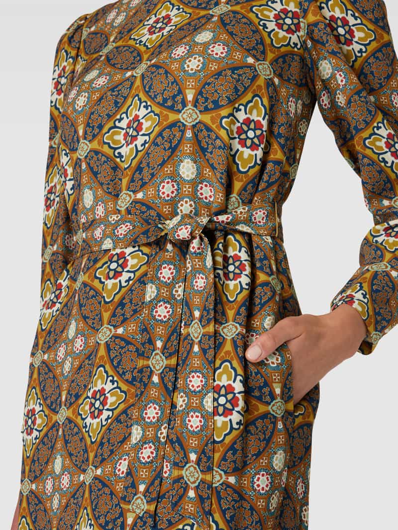 Weekend Max Mara Midi-jurk van viscose met all-over motief model 'ALBUM'