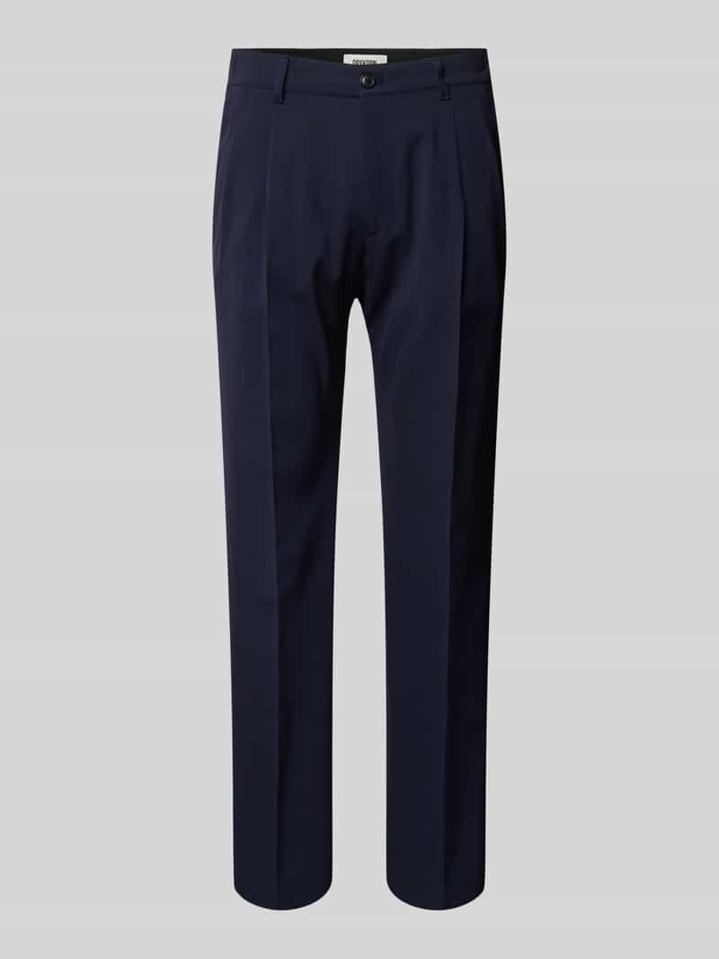 drykorn Regular fit broek met bandplooien en viscose model 'LEEK'