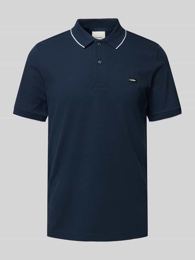 CK Calvin Klein Poloshirt met labeldetail