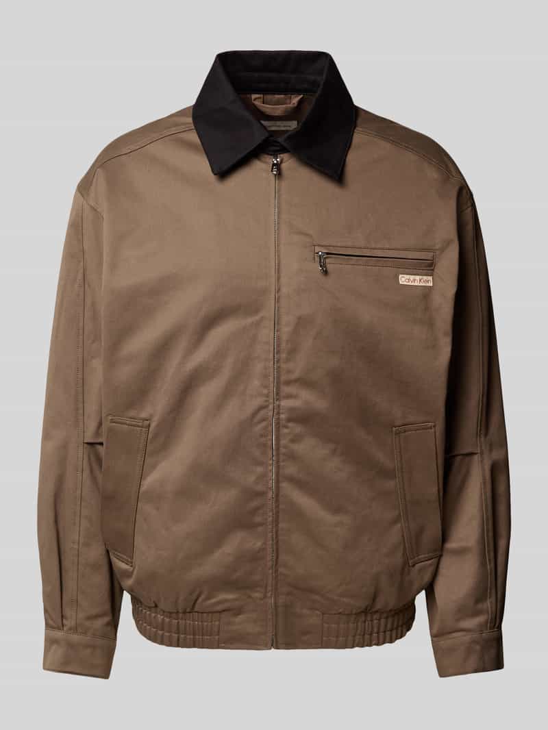 Calvin Klein Jeans Blouson met platte kraag