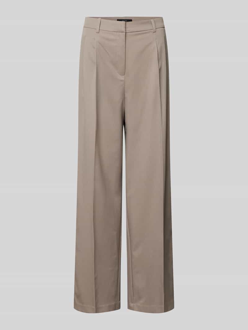 Vero Moda Loose fit stoffen broek met bandplooien model 'NILA'