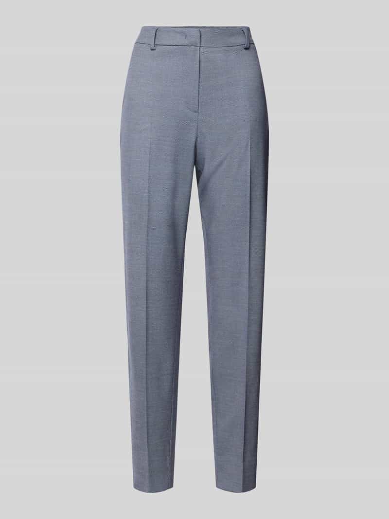 Comma Slim fit pantalon met persplooien