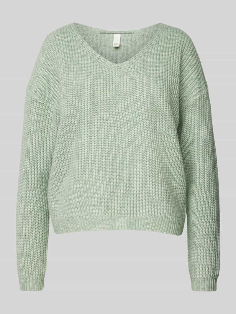 QS Gebreide pullover met V-hals