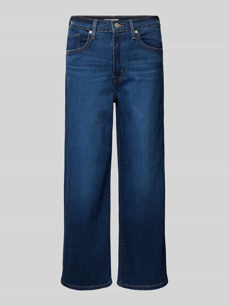 Levi's 300 High rise wide leg jeans met verkort model