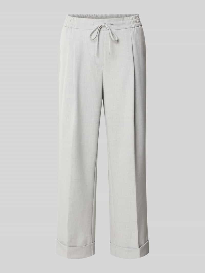 Opus Stoffen broek met persplooi model 'Melosa'
