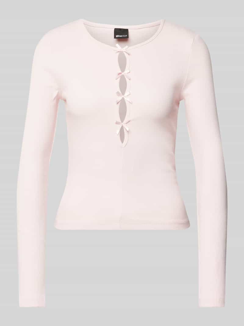 Gina Tricot Shirt met lange mouwen en strikdetails