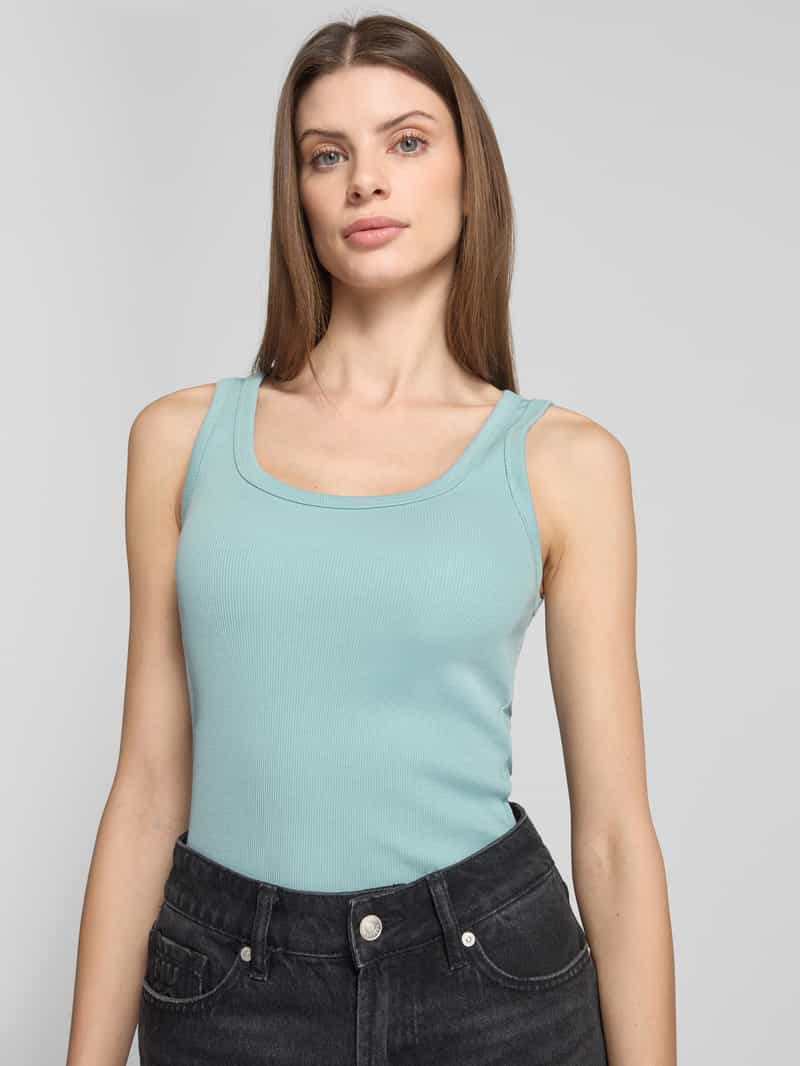 Marc O'Polo Slim fit tanktop van katoenmix