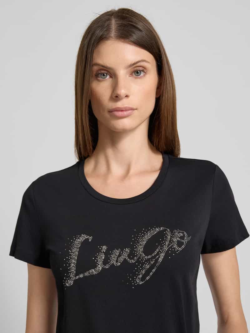 Liu Jo White T-shirt met labelprint