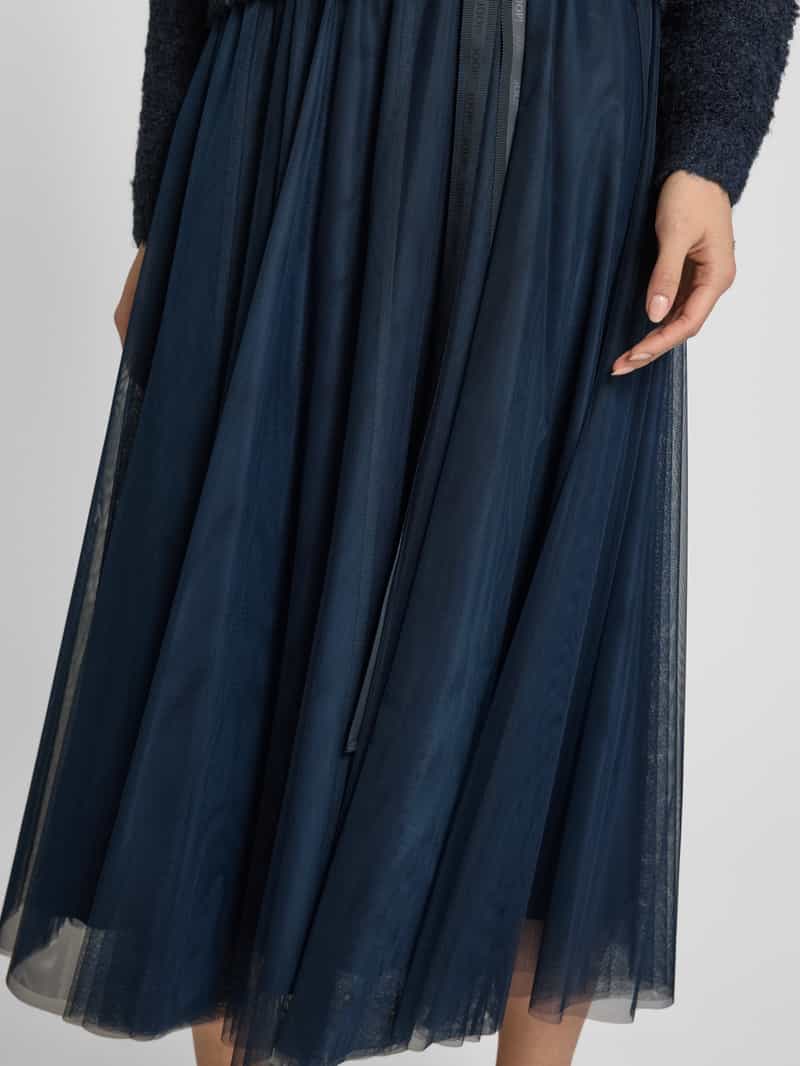 Joop! Midirok met elastische band met label model 'Fridi'