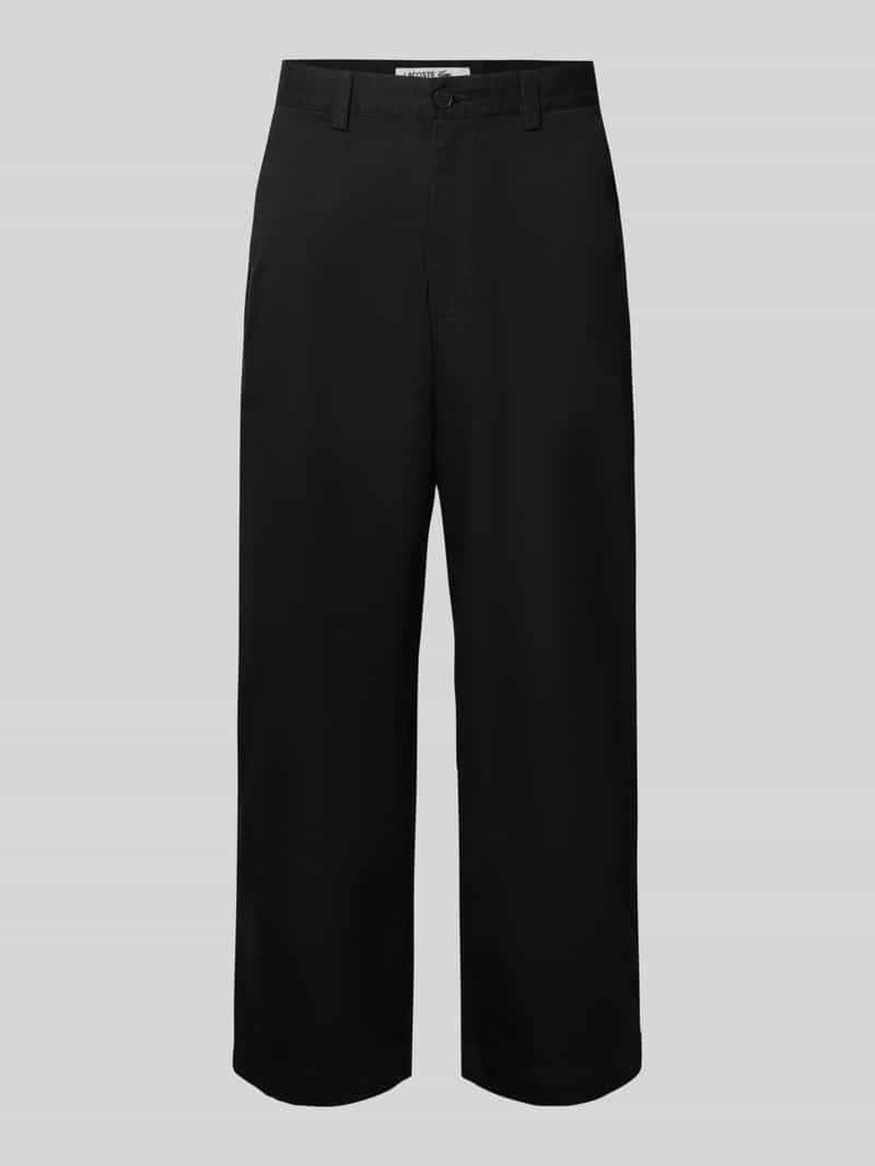 Loose fit broek met wijdte van katoenmix