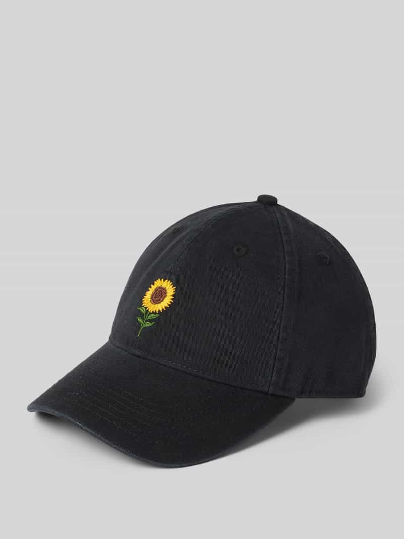 Forét Baseballpet met motiefstitching model 'TOURNESOL'