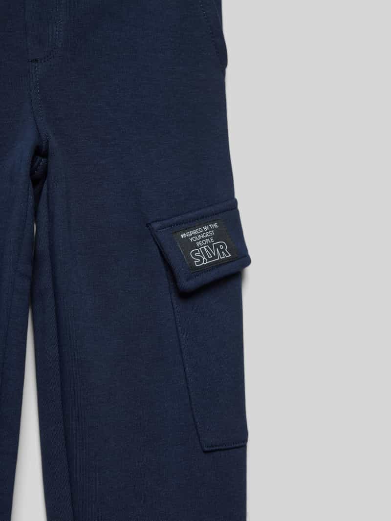 s.Oliver RED LABEL Regular fit joggingbroek van sweatstof met cargozakken